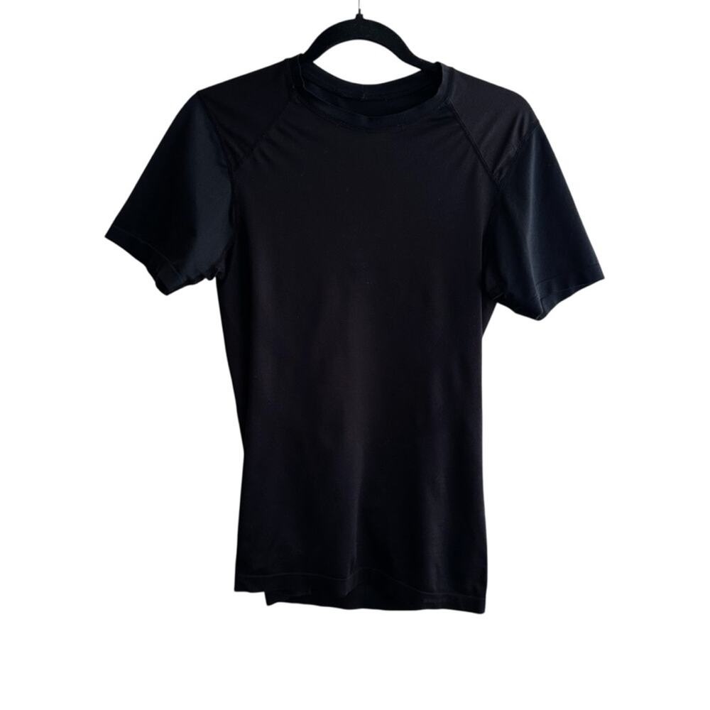 Patagonia Gamut Seamless Short Sleeve Active T-Shirt Black Size Large